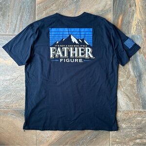 Shield Republic Father Figure Shirt Men's Size 2XL Navy Blue